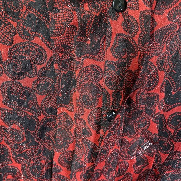 Maggie Barnes for Catherines Womens Plus Size 2X Red Blouse + Tank Top 2 Piece - Picture 7 of 14